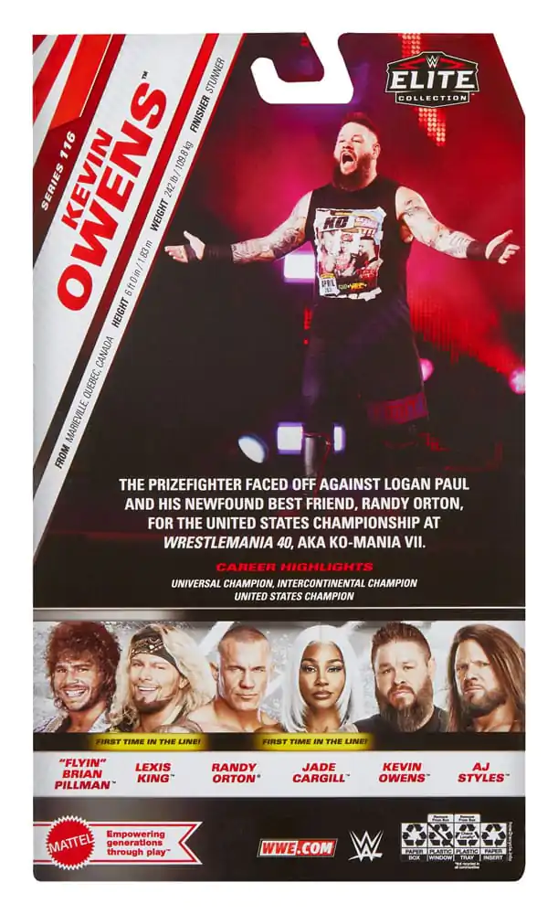 WWE Elite Collection akcijska figura Kevin Owens 15 cm fotografija izdelka