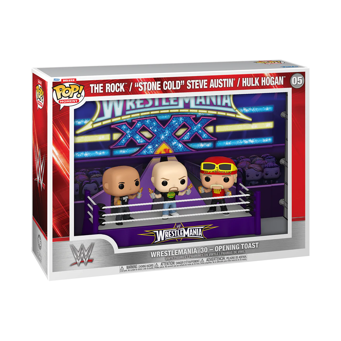WWE Funko POP Moments Deluxe Vinilne Figure 3-Pack Wrestlemania 30 Opening Toast fotografija izdelka