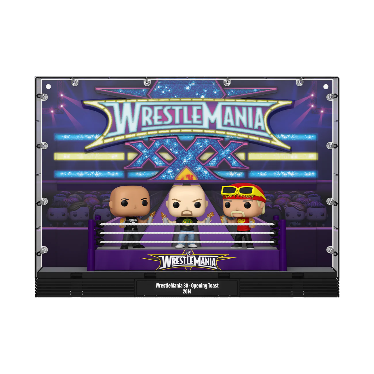 WWE Funko POP Moments Deluxe Vinilne Figure 3-Pack Wrestlemania 30 Opening Toast fotografija izdelka