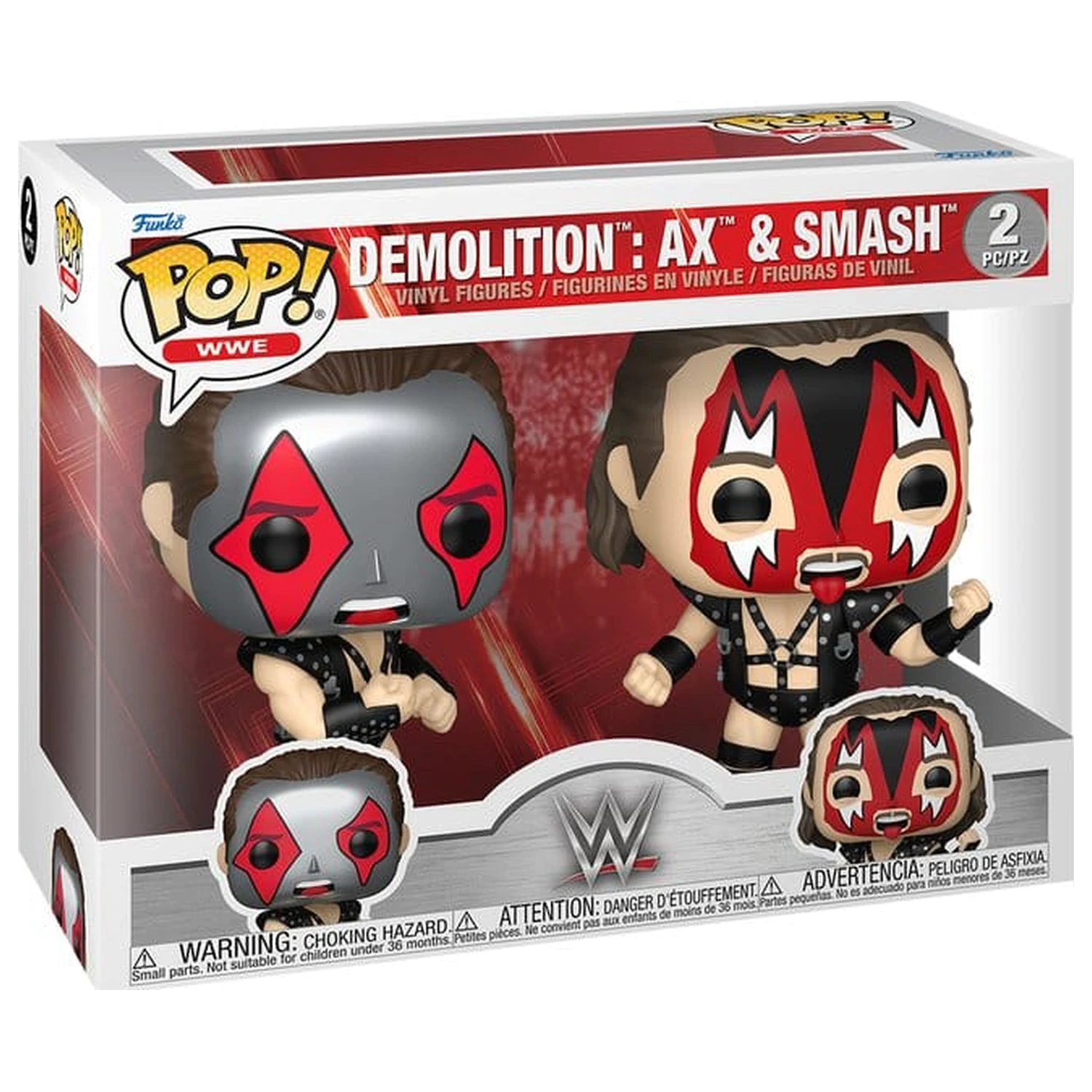 WWE Funko POP! vinilne figure dvojno pakiranje Ax & Smash 9 cm fotografija izdelka