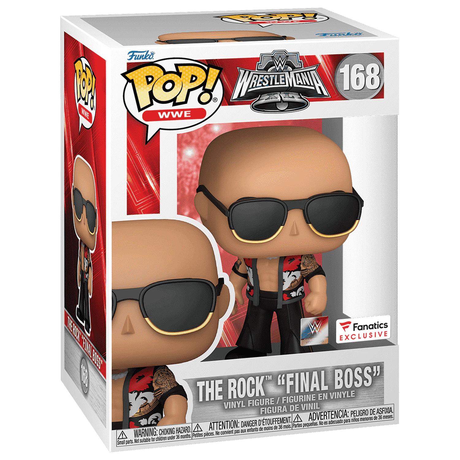 WWE Funko POP! Vinilna figura The Rock- Final Boss (WrestleMania 40) 9 cm fotografija izdelka