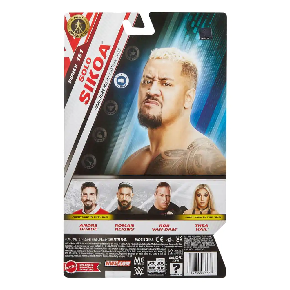 WWE Main Event Series akcijska figura Solo Sikoa 15 cm fotografija izdelka