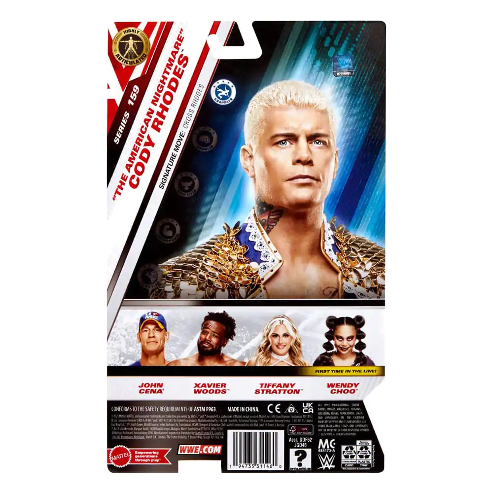 WWE Main Event Series akcijska figura "The American Nightmare" Cody Rhodes 15 cm fotografija izdelka