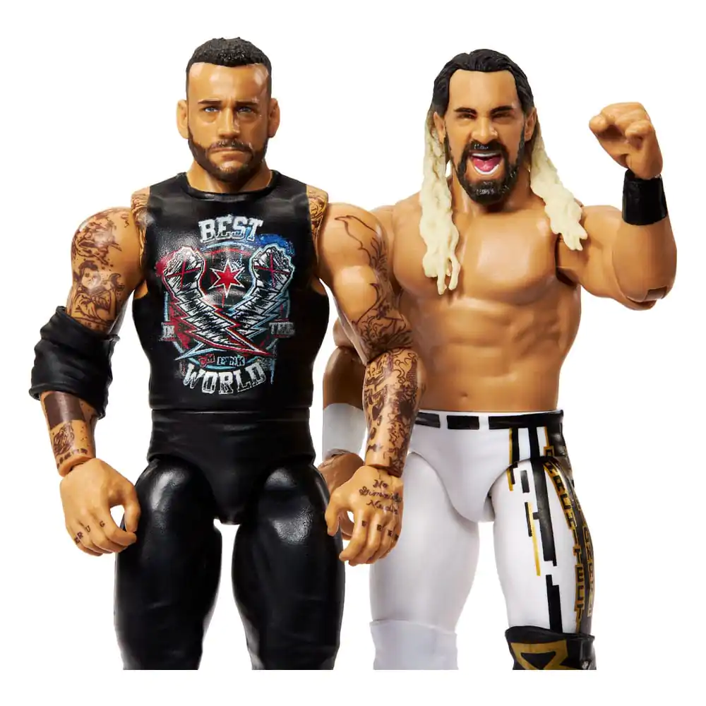 WWE Main Event Showdown akcijske figure CM Punk proti Seth "Freakin" Rollins 2-paket 15 cm fotografija izdelka
