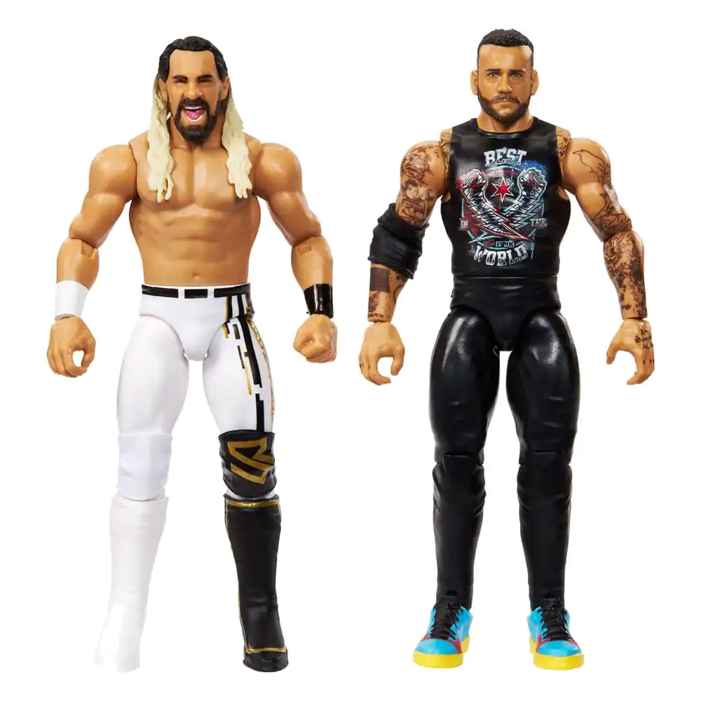 WWE Main Event Showdown akcijske figure CM Punk proti Seth "Freakin" Rollins 2-paket 15 cm fotografija izdelka
