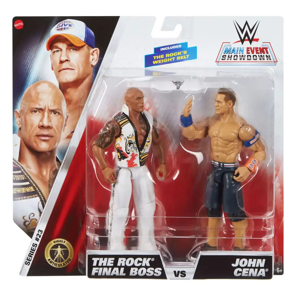 WWE Main Event Showdown akcijske figure The Rock Final Boss vs John Cena 2-pak 15 cm fotografija izdelka