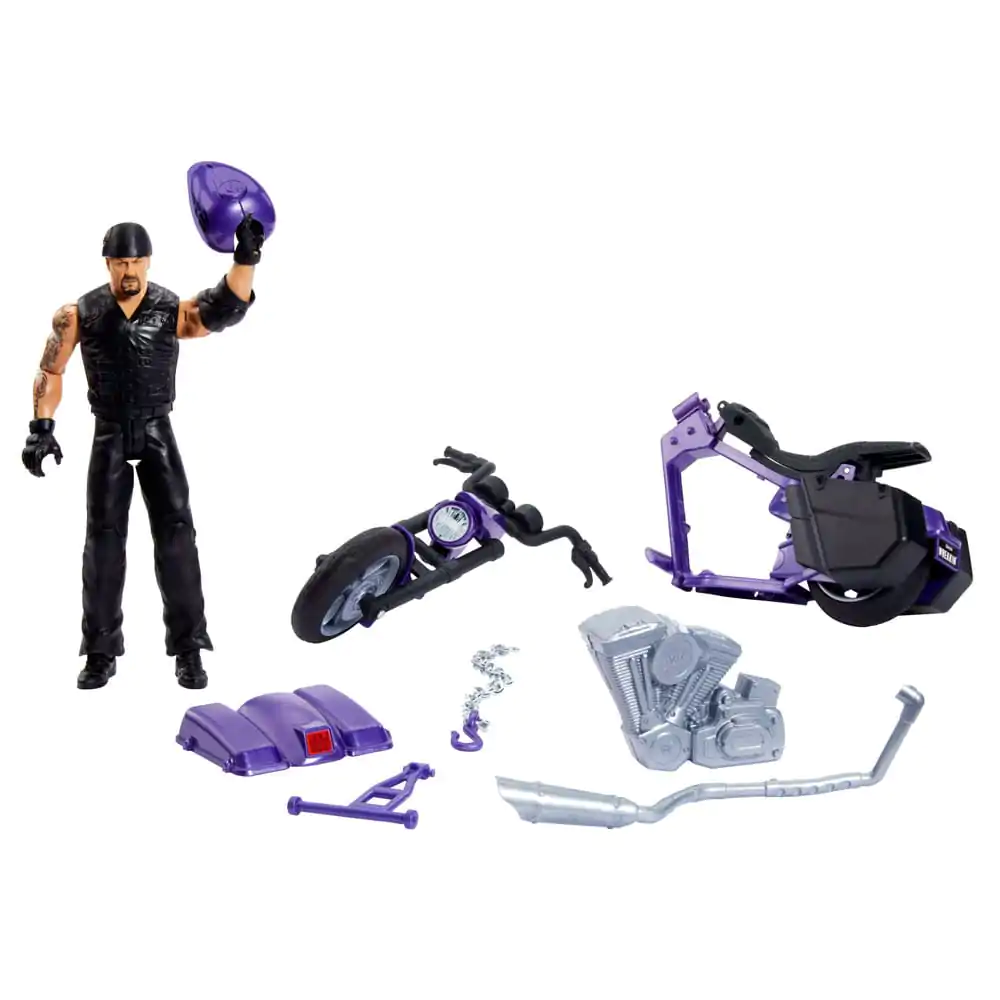 WWE Wrekkin' Vehicle Big Evil Slamcycle s figurico Undertaker Action 15 cm fotografija izdelka