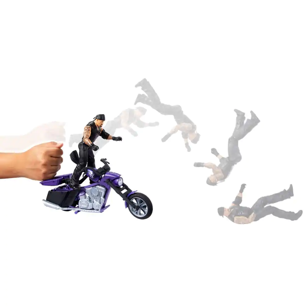 WWE Wrekkin' Vehicle Big Evil Slamcycle s figurico Undertaker Action 15 cm fotografija izdelka