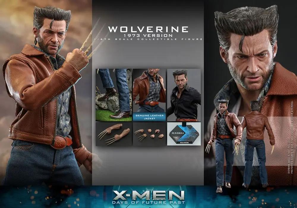 X-Men Days of Future Past Movie Masterpiece akcijska figura 1/6 Wolverine (1973 Version) 30 cm fotografija izdelka