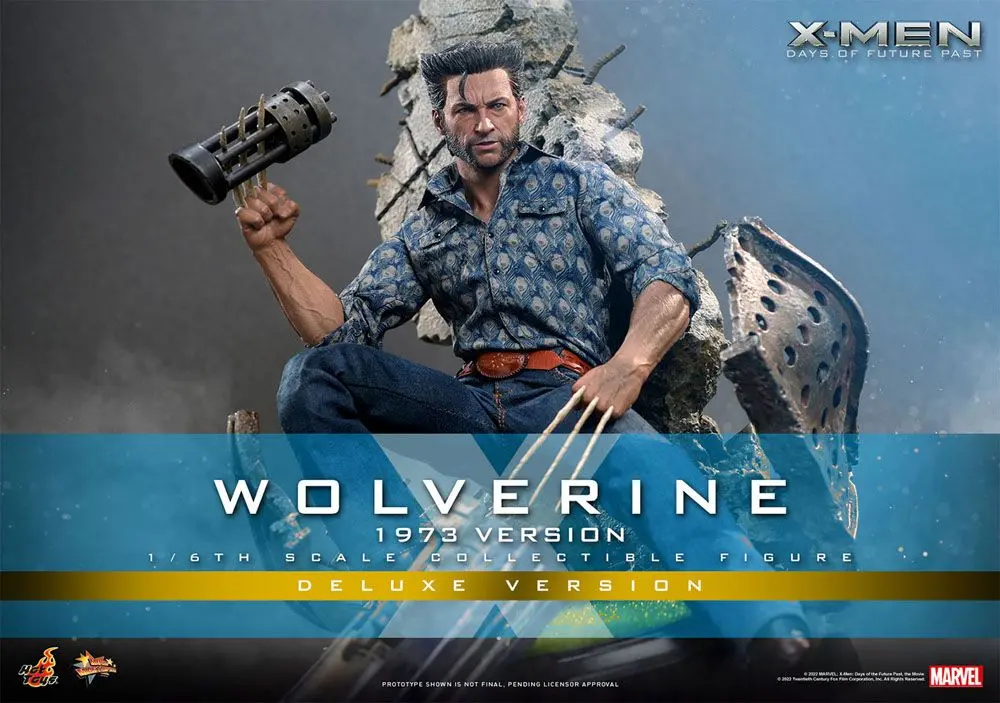 X-Men Days of Future Past Movie Masterpiece akcijska figura 1/6 Wolverine (1973 Version) Deluxe Version 30 cm fotografija izdelka