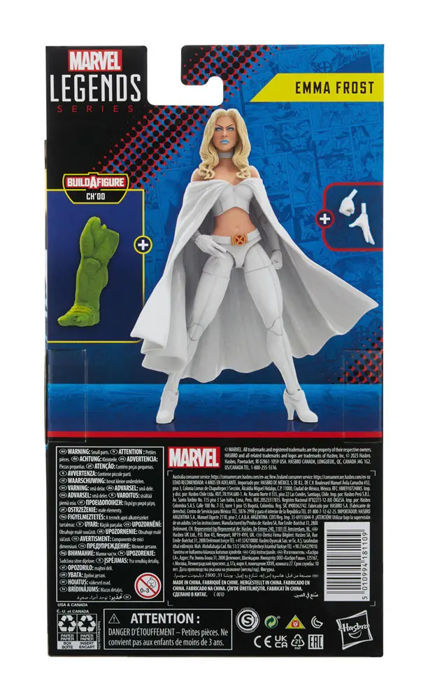 X-Men Marvel Legends akcijska figura Ch'od BAF: Emma Frost 15 cm fotografija izdelka