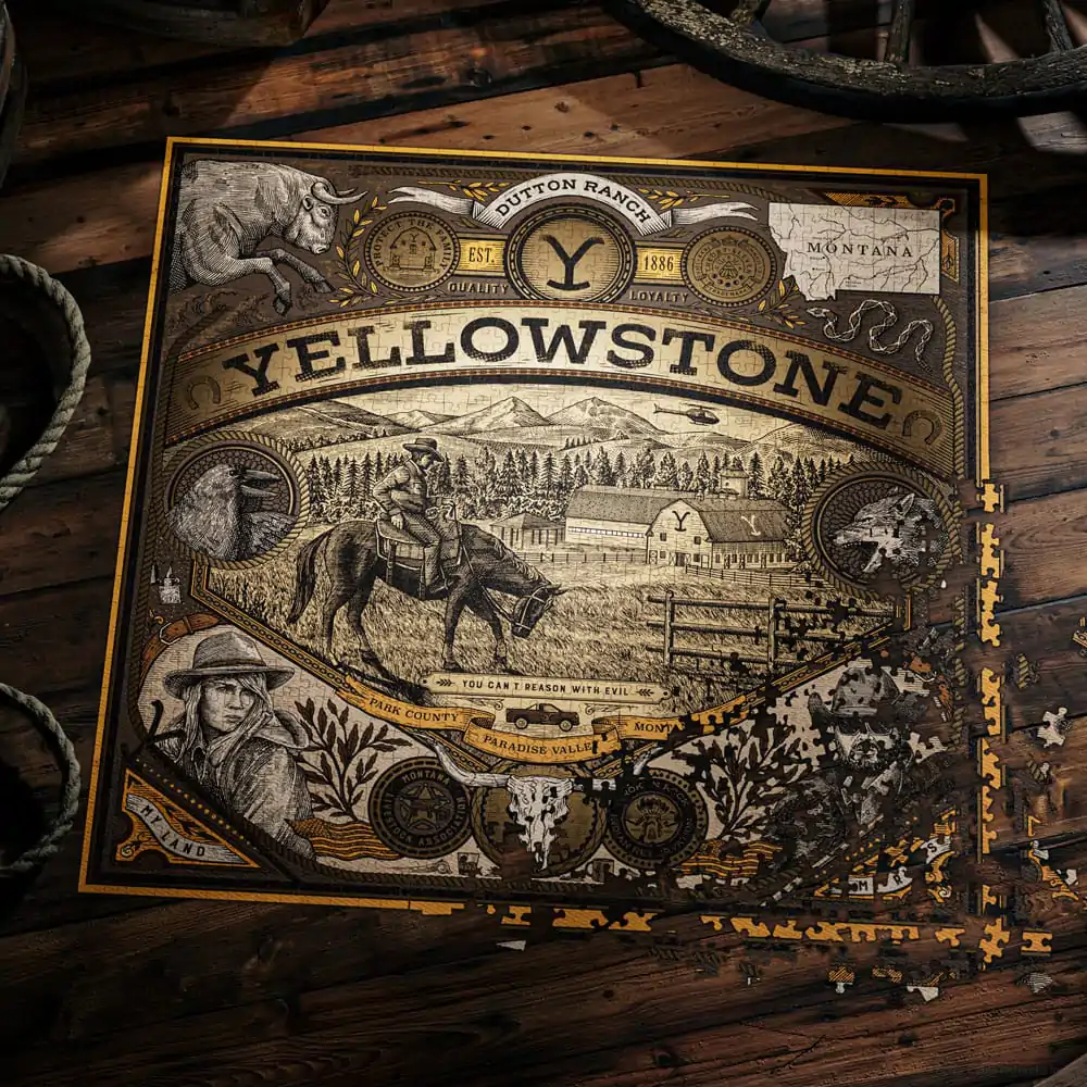 Yellowstone večdimenzionalna sestavljanka (1000 kosov) fotografija izdelka
