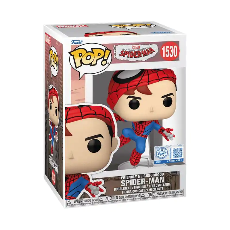 Your Friendly Neighborhood Spider-Man Funko POP! vinilna figura Spider-man(Unmasked) *Ekskluzivna različica* 9 cm fotografija izdelka