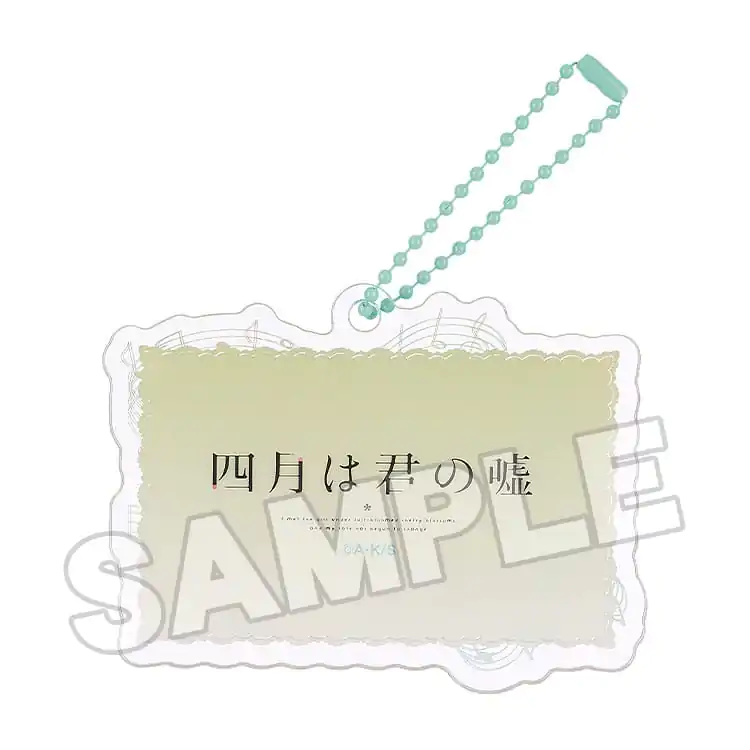 Your Lie in April Akrilna Keychain Anime Scene C 8 cm fotografija izdelka