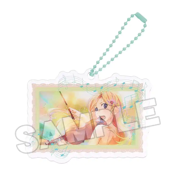 Your Lie in April Akrilna Keychain Anime Scene C 8 cm fotografija izdelka