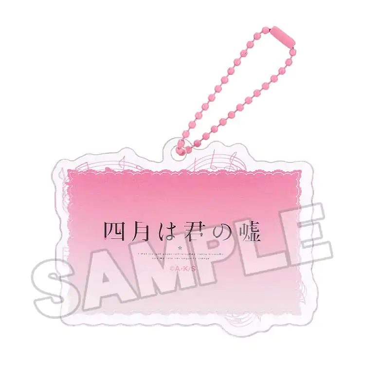 Your Lie in April Akrilni Keychain Anime Scene A 8 cm fotografija izdelka