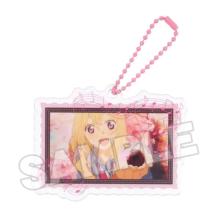 Your Lie in April Akrilni Keychain Anime Scene A 8 cm fotografija izdelka