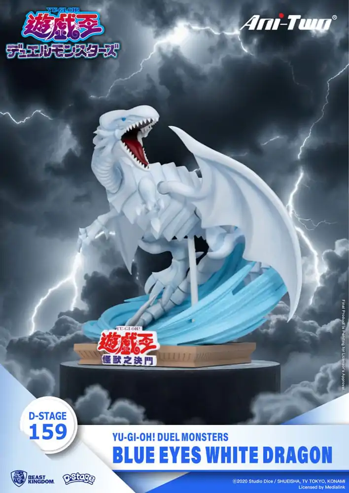 Yu-Gi-Oh! Duel Monsters D-Stage PVC Diorama Blue Eyes White Dragon 15 cm fotografija izdelka