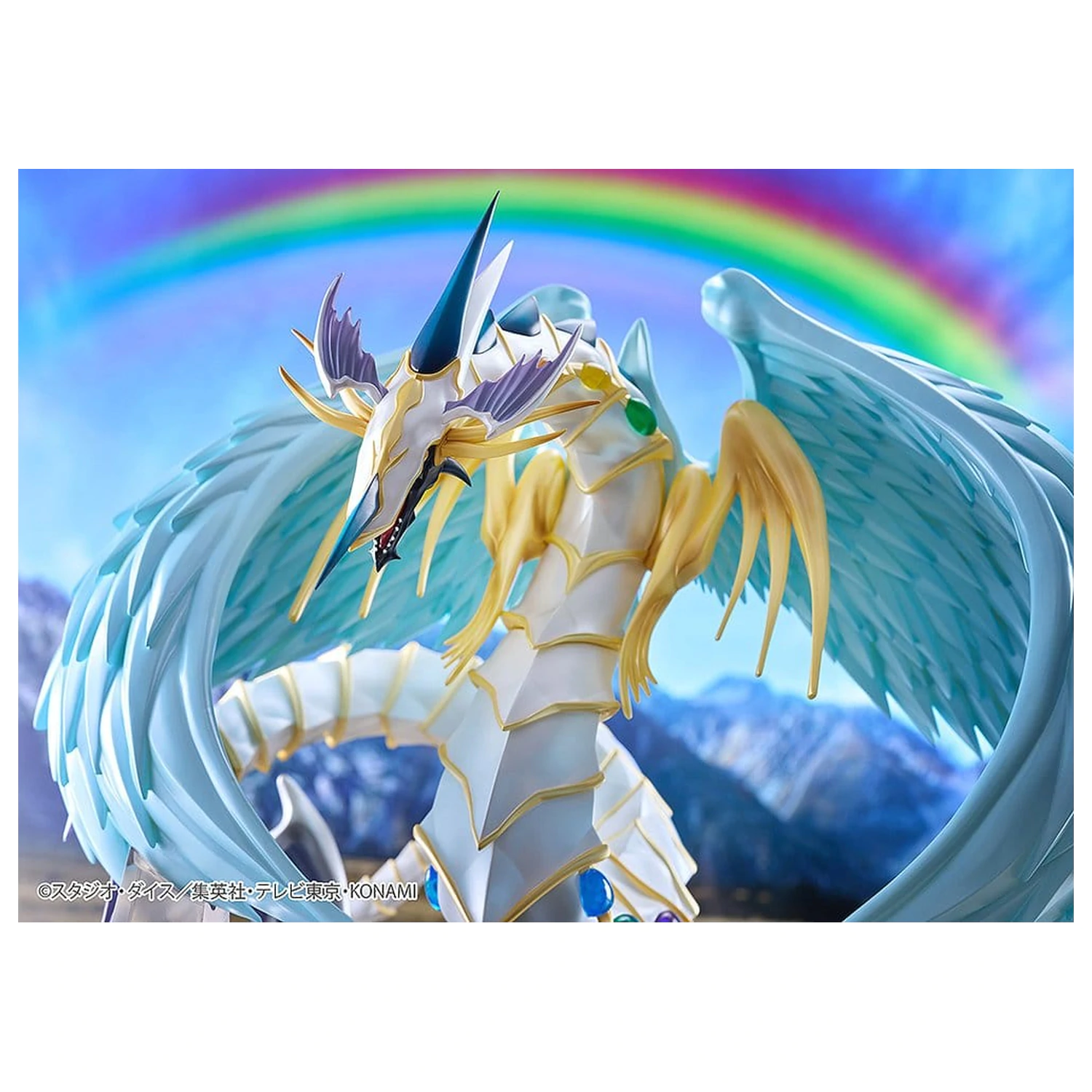 Yu-Gi-Oh! GX PVC Figura Rainbow Dragon 28 cm fotografija izdelka