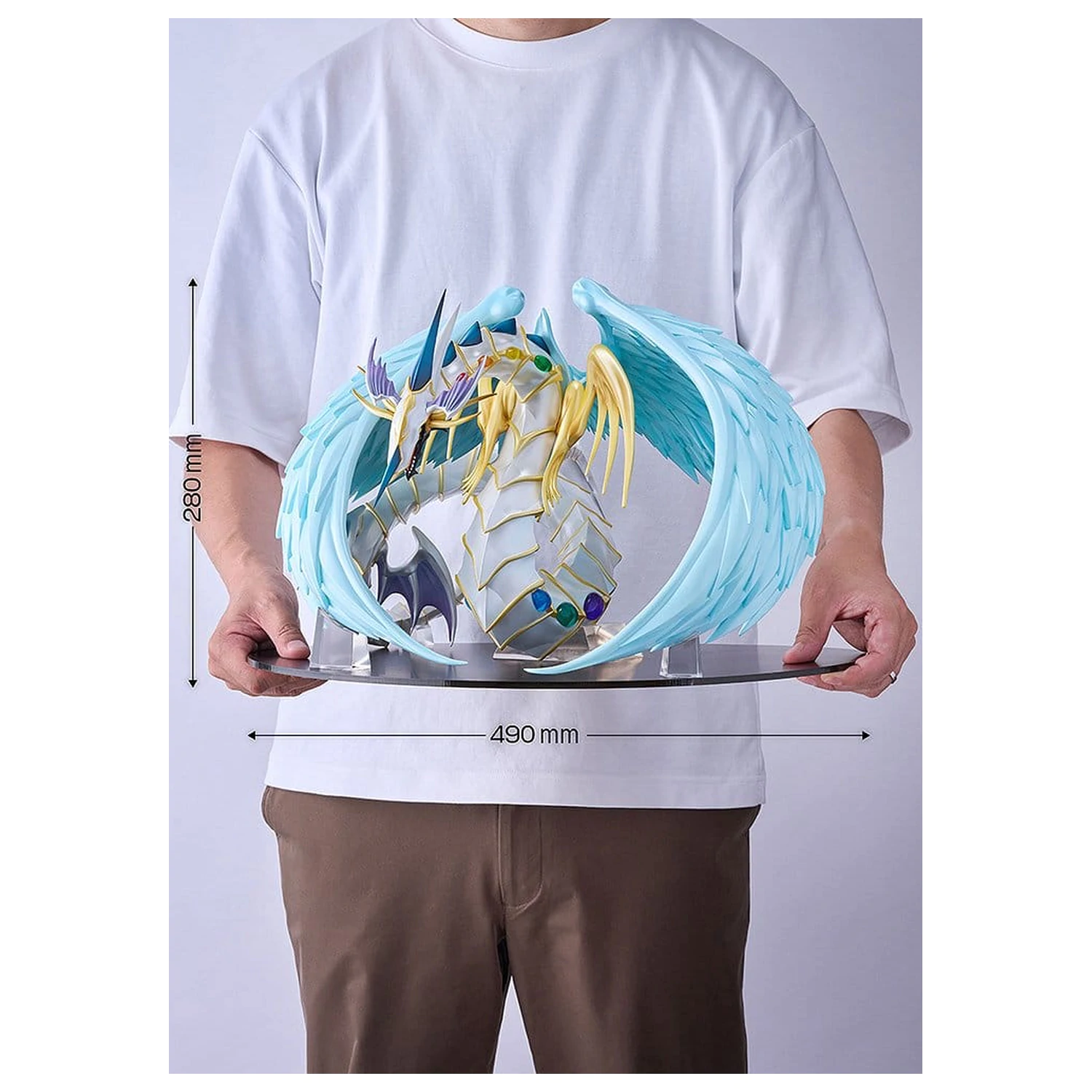 Yu-Gi-Oh! GX PVC Figura Rainbow Dragon 28 cm fotografija izdelka