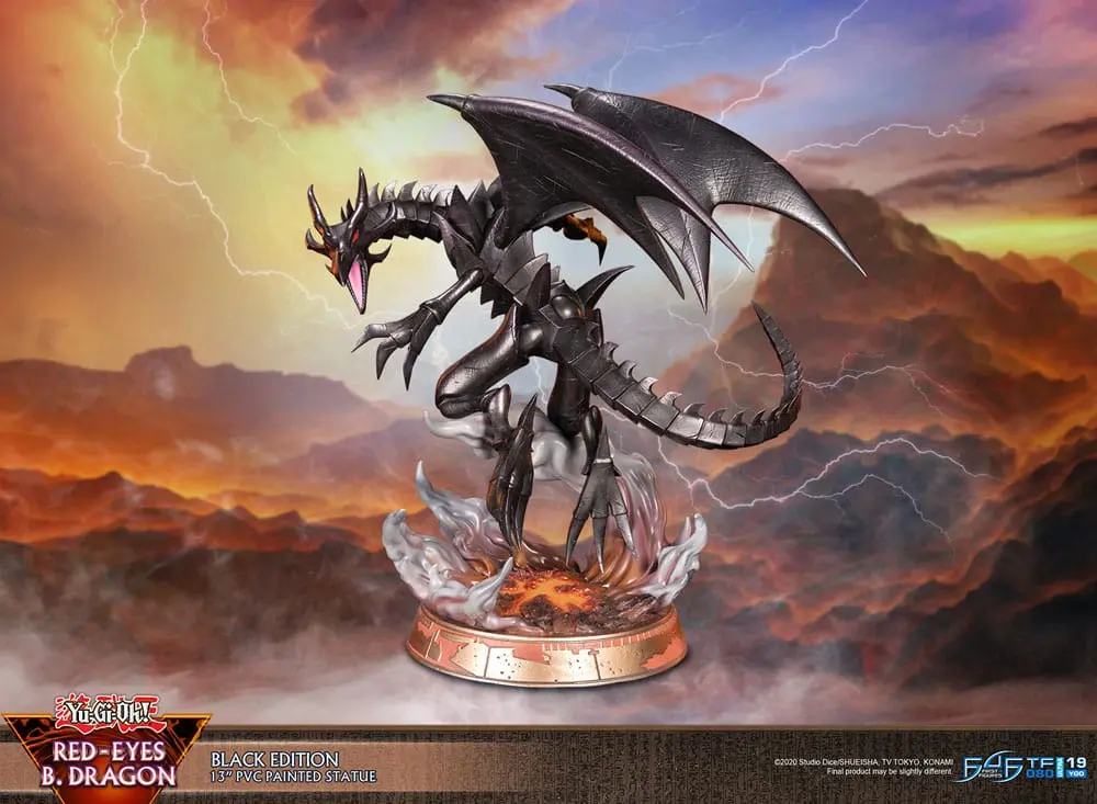 Yu-Gi-Oh! PVC Kip Red-Eyes B. Dragon Black Colour 33 cm fotografija izdelka