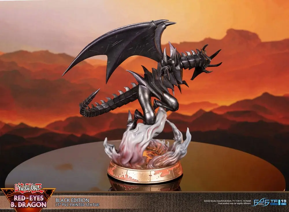 Yu-Gi-Oh! PVC Kip Red-Eyes B. Dragon Black Colour 33 cm fotografija izdelka