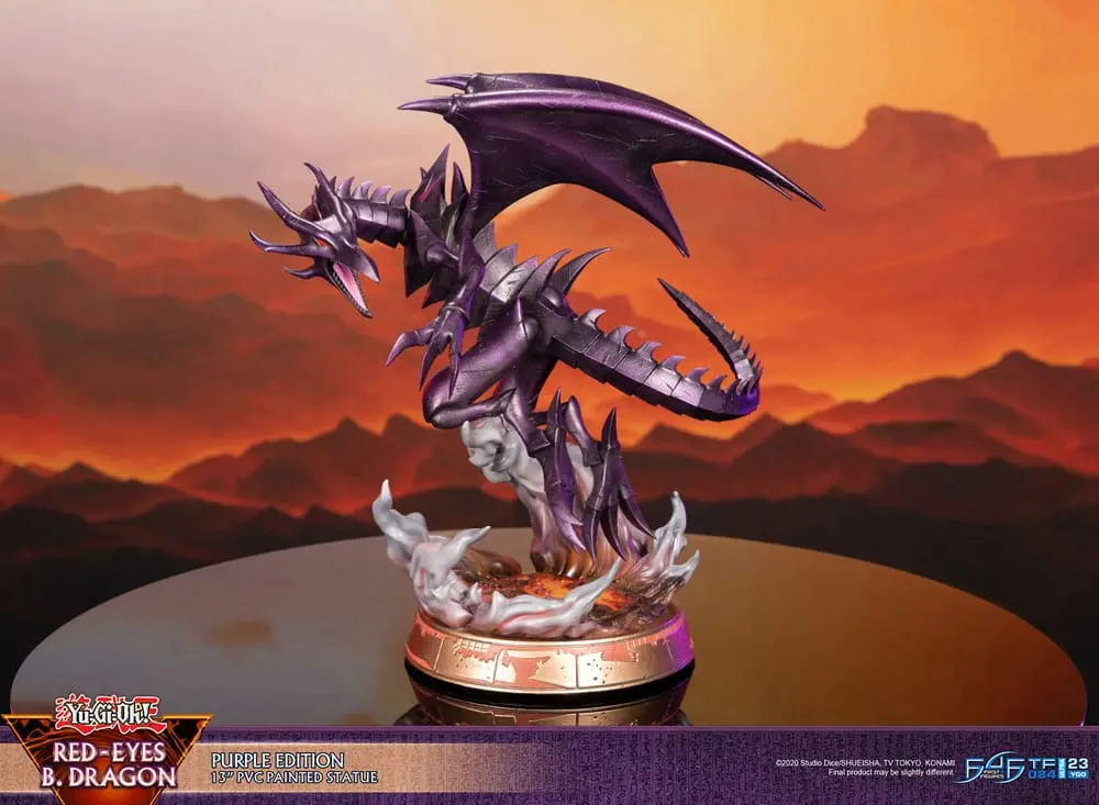 Yu-Gi-Oh! PVC Kip Red-Eyes B. Dragon vijolične barve 33 cm fotografija izdelka