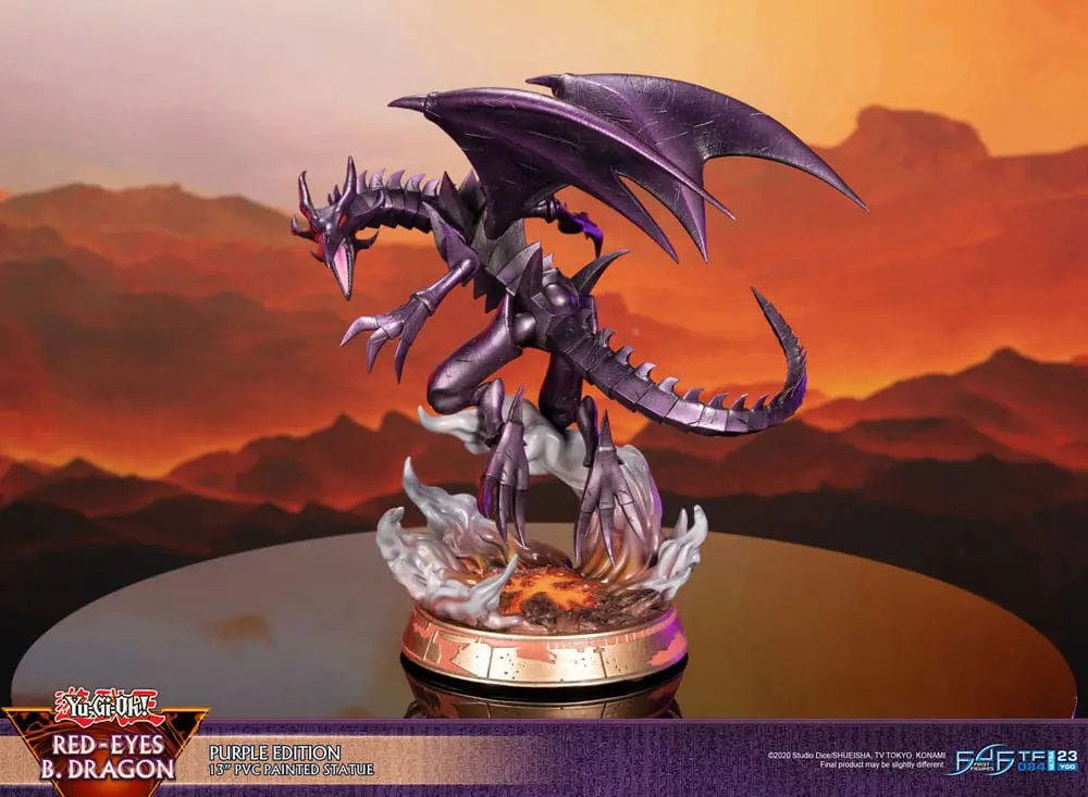 Yu-Gi-Oh! PVC Kip Red-Eyes B. Dragon vijolične barve 33 cm fotografija izdelka