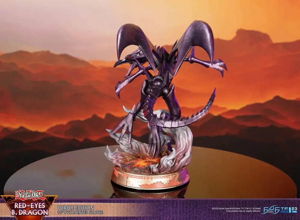 Yu-Gi-Oh! PVC Kip Red-Eyes B. Dragon vijolične barve 33 cm fotografija izdelka