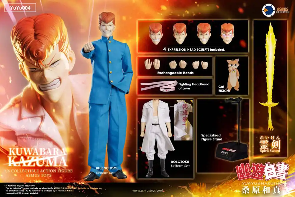 Akcijska figura Yu Yu Hakusho 1/6 Kazuma Kuwabara 30 cm fotografija izdelka