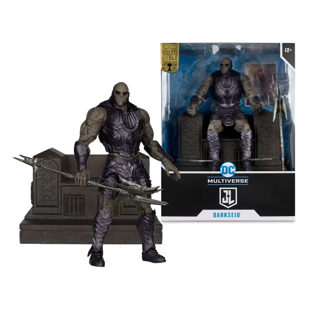 Zack Snyder's Justice League DC Multiverse Mega Akcijska Figura Darkseid s Prestolom (Gold Label) 24 cm fotografija izdelka