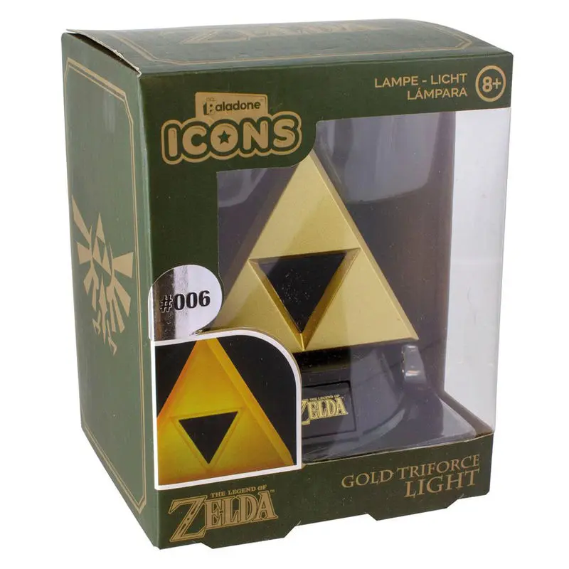 The Legend of Zelda 3D svetilka v obliki ikone Gold Triforce 10 cm fotografija izdelka