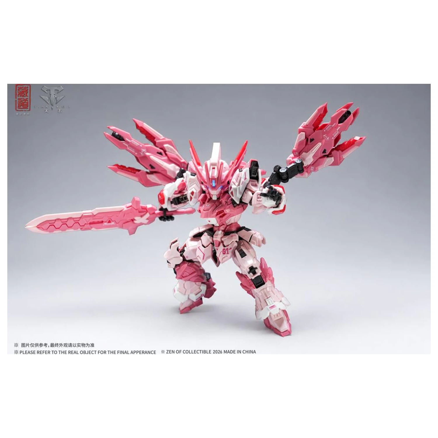 Zen of Collectible CD-TGM-01C TGM Tian Wei Pink LE Plastični model 14 cm fotografija izdelka