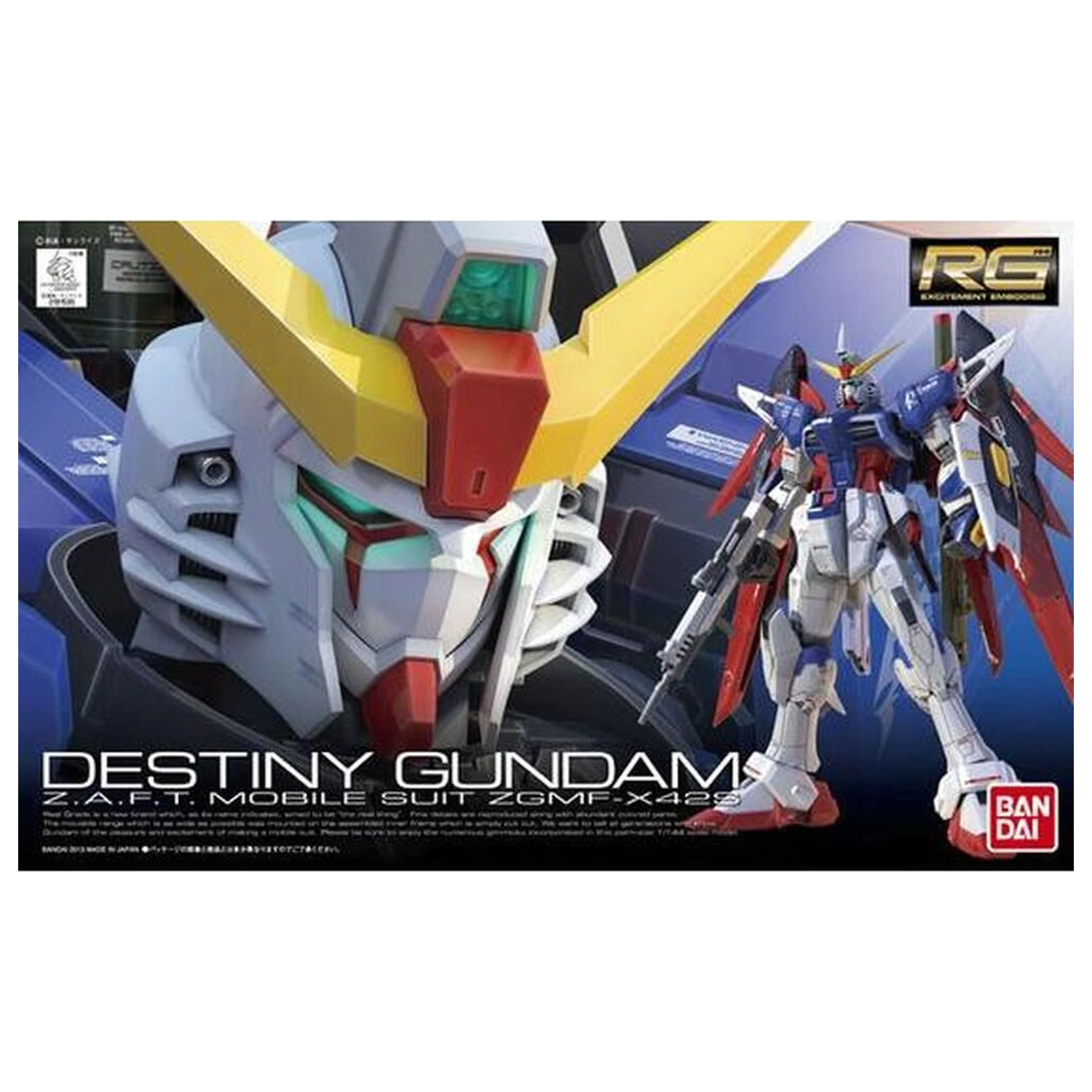 ZGMF-X42S Destiny Gundam Model komplet RG 1/144 fotografija izdelka