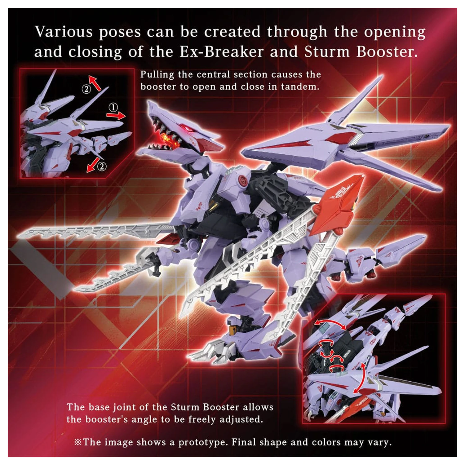 Zoids komplet modelov komplet dodatkov AM-Z01CP Berserk Fury Sturm & Jagd Unit fotografija izdelka
