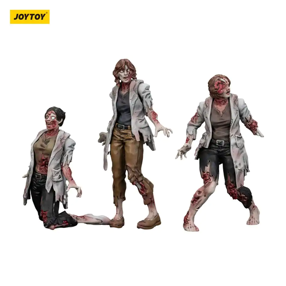 Zombie Dark Source akcijske figure - 3-Pack znanstvenice (ženske) 8 cm fotografija izdelka