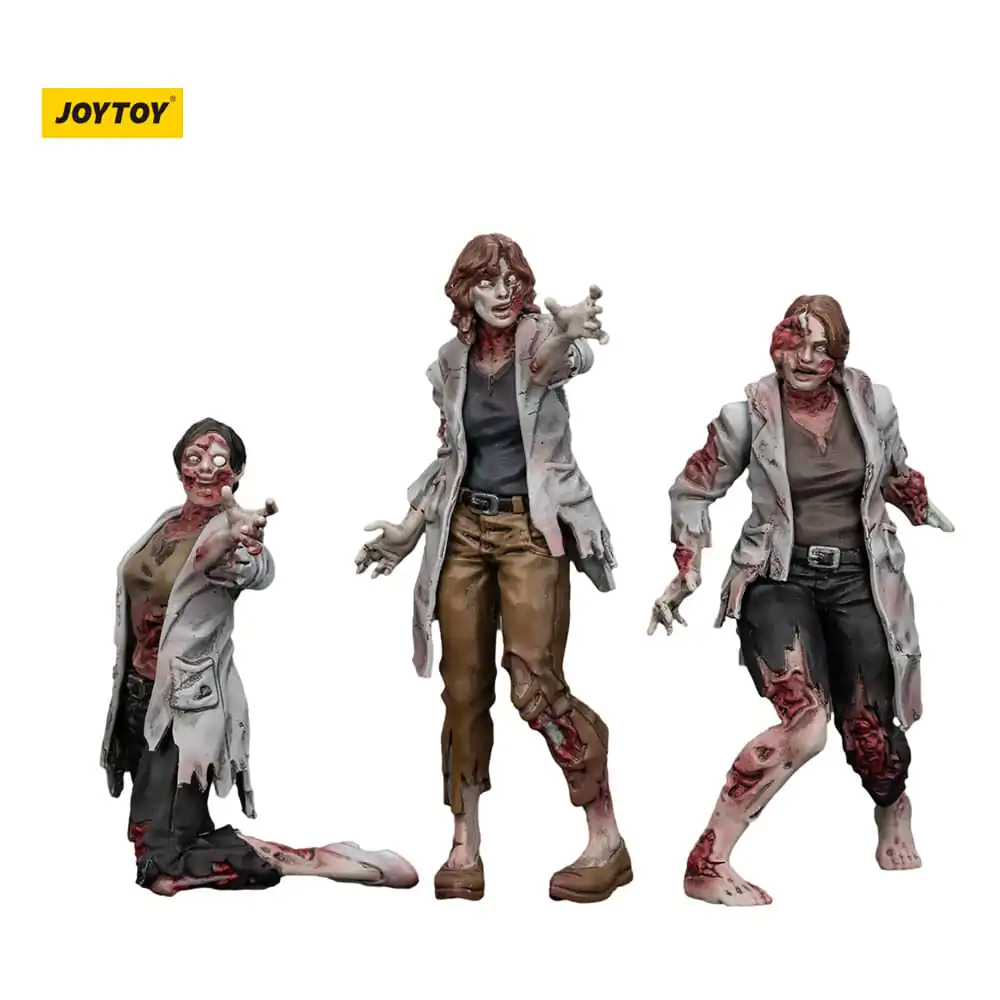 Zombie Dark Source akcijske figure - 3-Pack znanstvenice (ženske) 8 cm fotografija izdelka