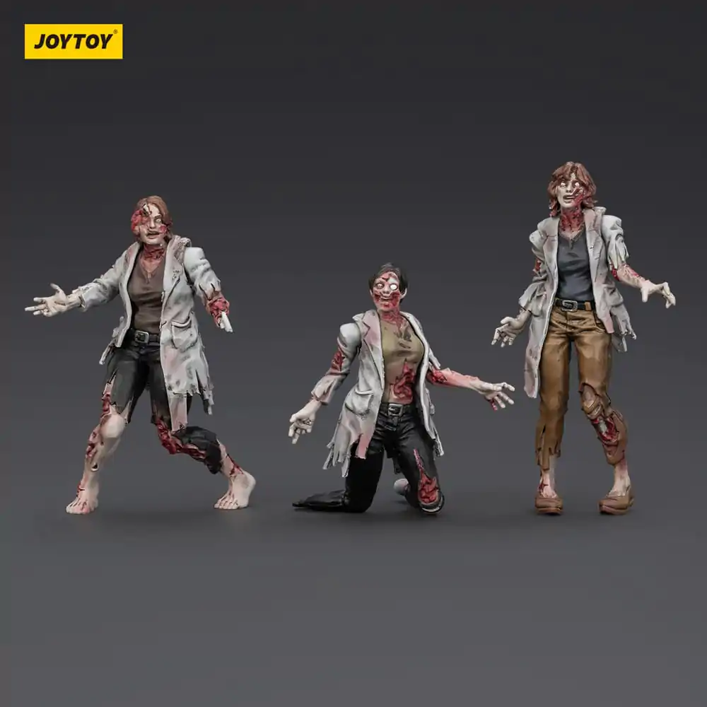 Zombie Dark Source akcijske figure - 3-Pack znanstvenice (ženske) 8 cm fotografija izdelka