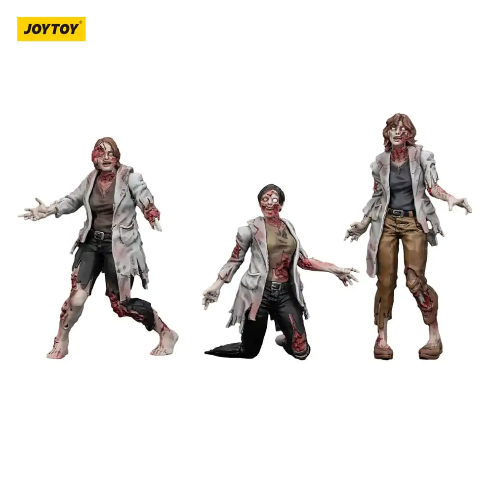 Zombie Dark Source akcijske figure - 3-Pack znanstvenice (ženske) 8 cm fotografija izdelka