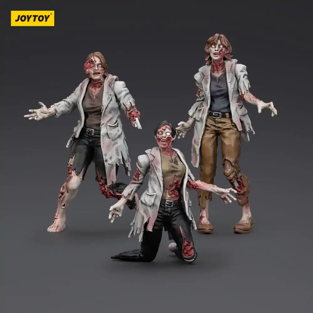 Zombie Dark Source akcijske figure - 3-Pack znanstvenice (ženske) 8 cm fotografija izdelka