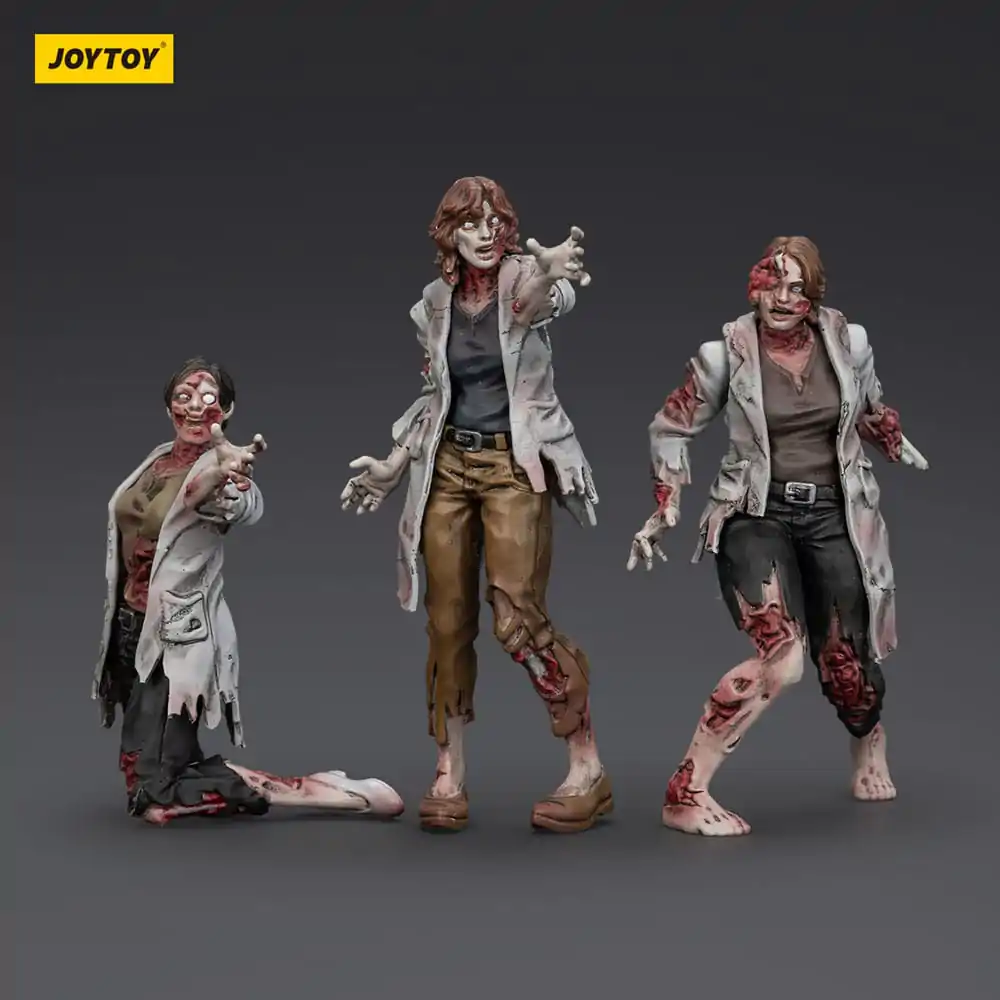 Zombie Dark Source akcijske figure - 3-Pack znanstvenice (ženske) 8 cm fotografija izdelka