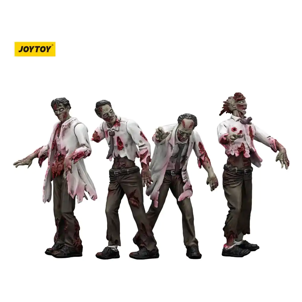 Zombie Dark Source akcijske figure, paket 4 znanstveniki (moški) 8 cm fotografija izdelka