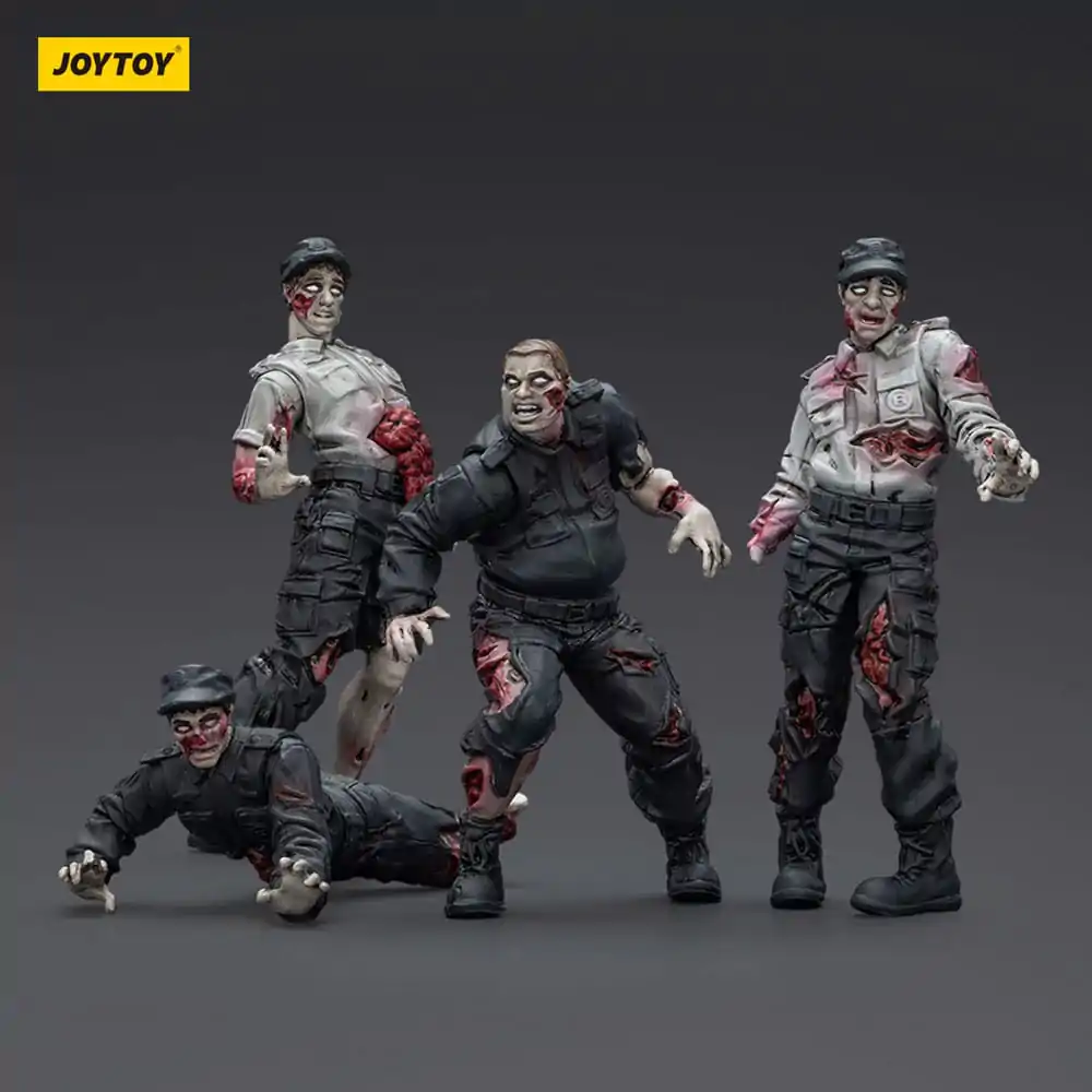 Zombie Dark Source Action Figures 4-Pack varnostniki 8 cm fotografija izdelka