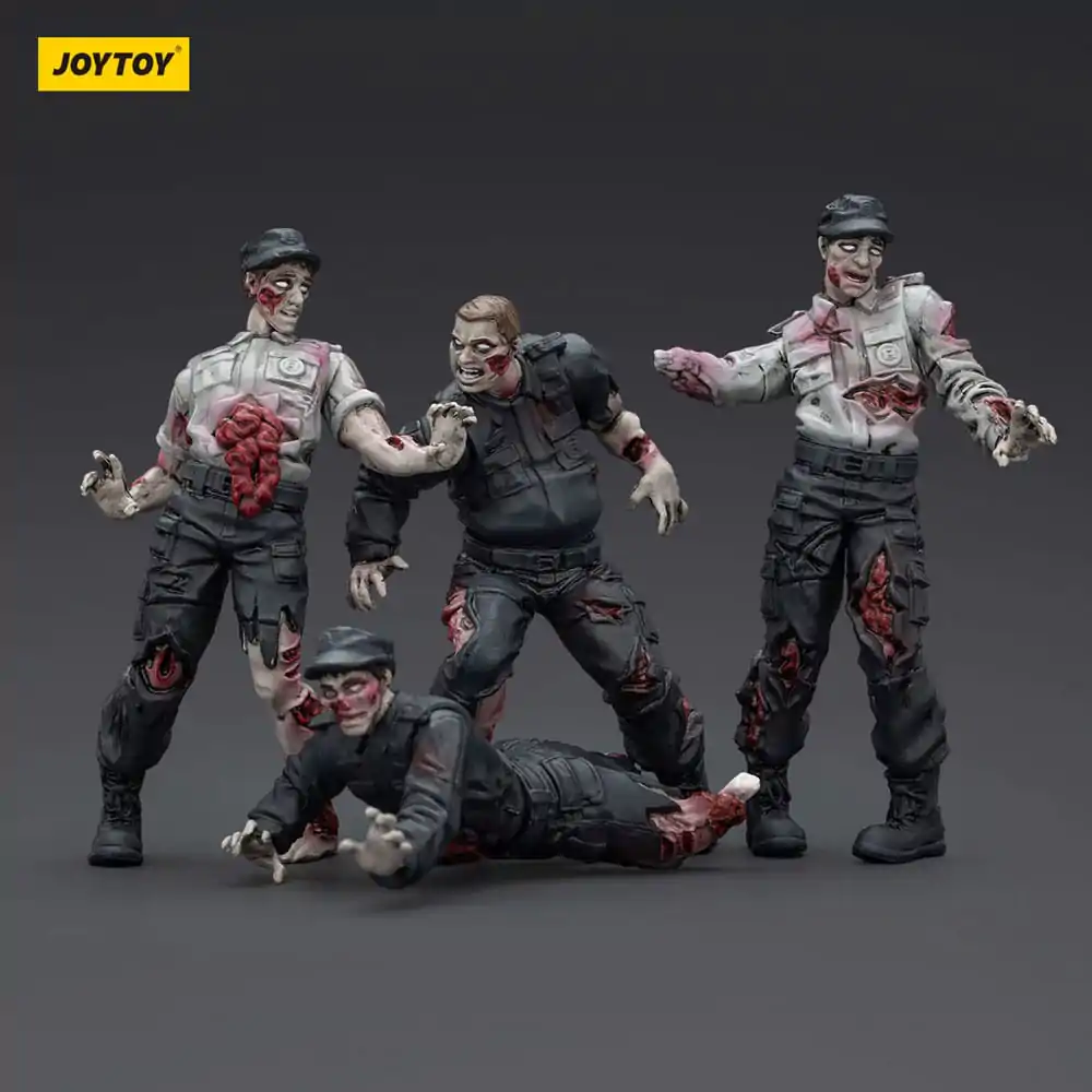 Zombie Dark Source Action Figures 4-Pack varnostniki 8 cm fotografija izdelka