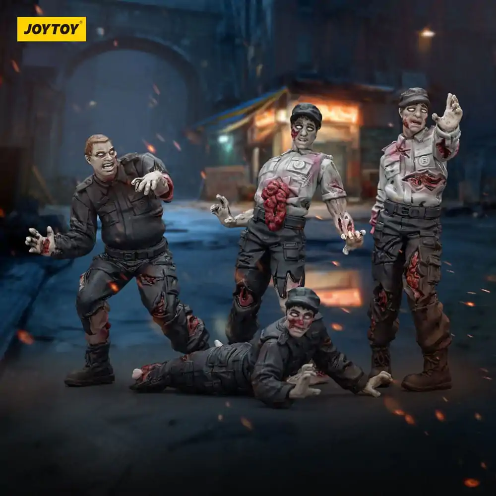 Zombie Dark Source Action Figures 4-Pack varnostniki 8 cm fotografija izdelka