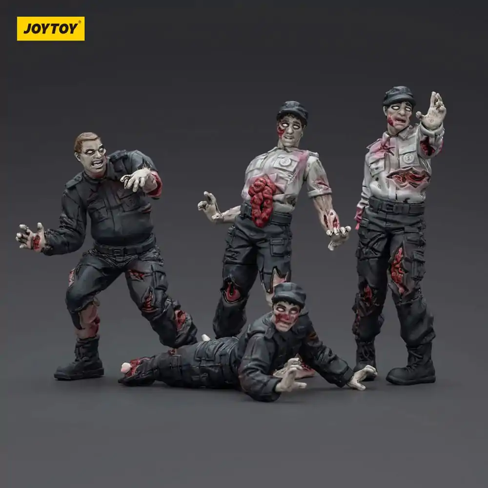 Zombie Dark Source Action Figures 4-Pack varnostniki 8 cm fotografija izdelka