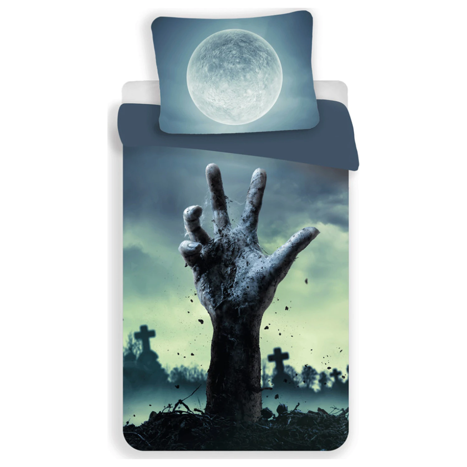 Zombie Moon prevleka iz mikrovlaken za odejo fotografija izdelka