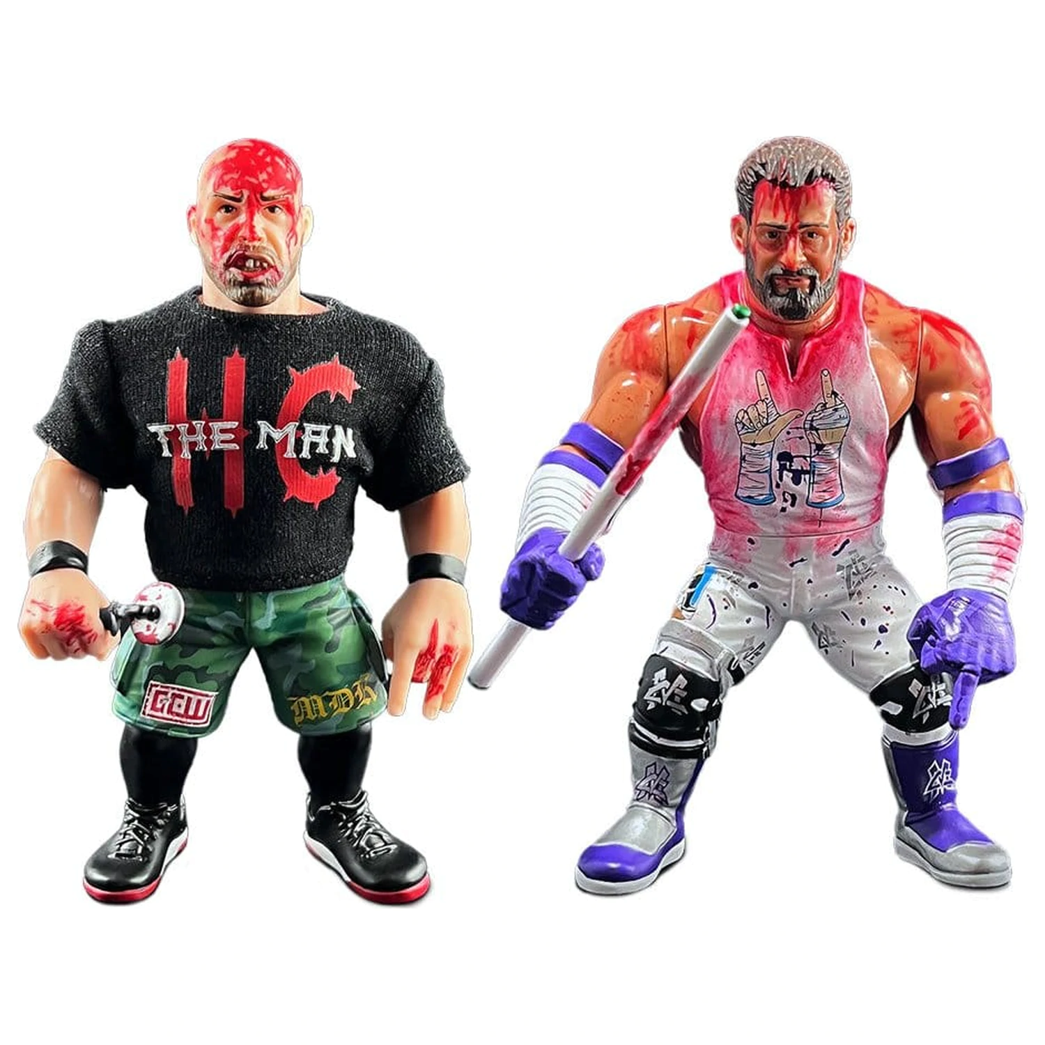 Zombie Sailor's Toys akcijski figuri 2-paket Nick Gage proti Matt Cardona 11 cm fotografija izdelka
