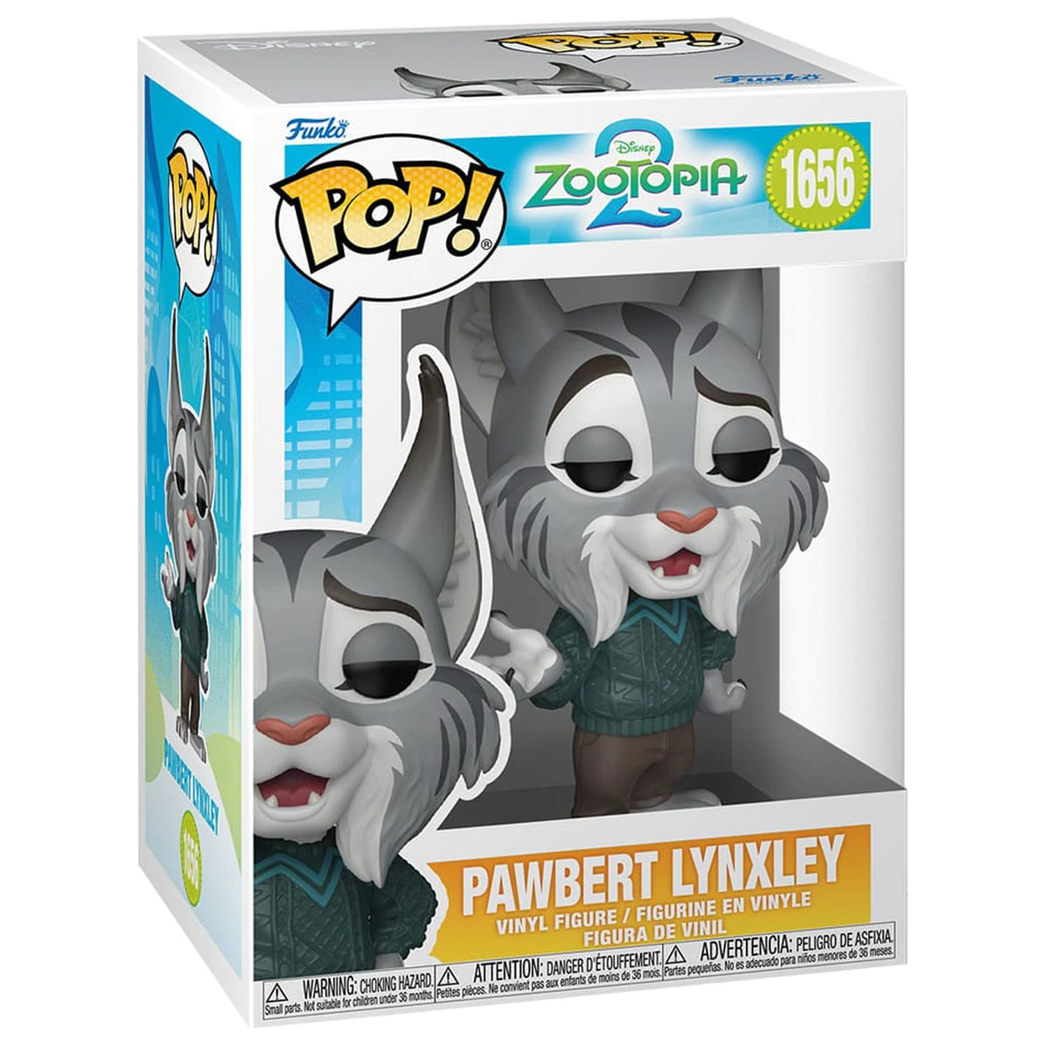 Zootopia 2 Funko POP! Movies Vinilna figura Pawbert Lynxley 9 cm fotografija izdelka
