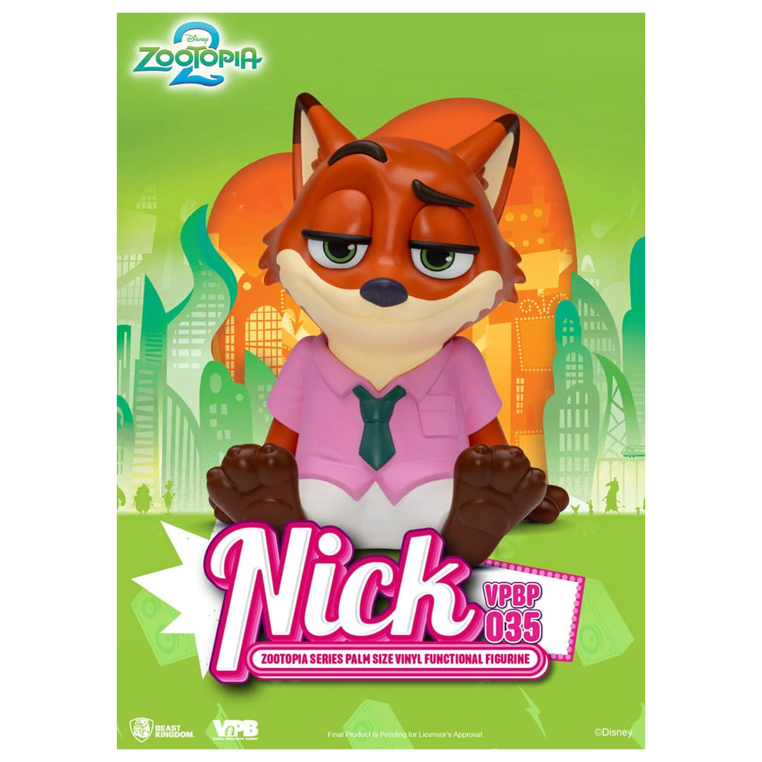 Zootopia Piggy vinilna banka Nick 15 cm fotografija izdelka
